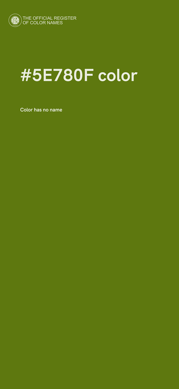 #5E780F color image