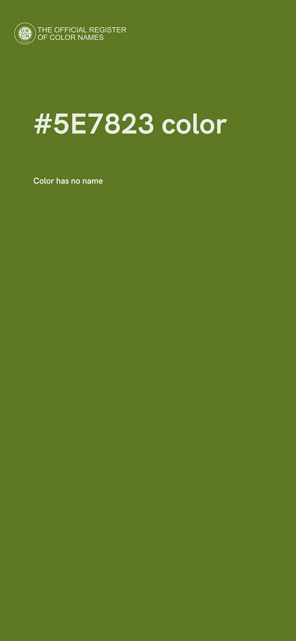 #5E7823 color image