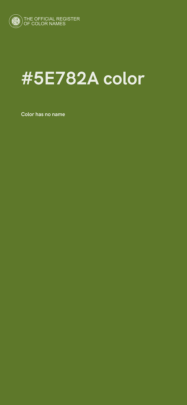 #5E782A color image