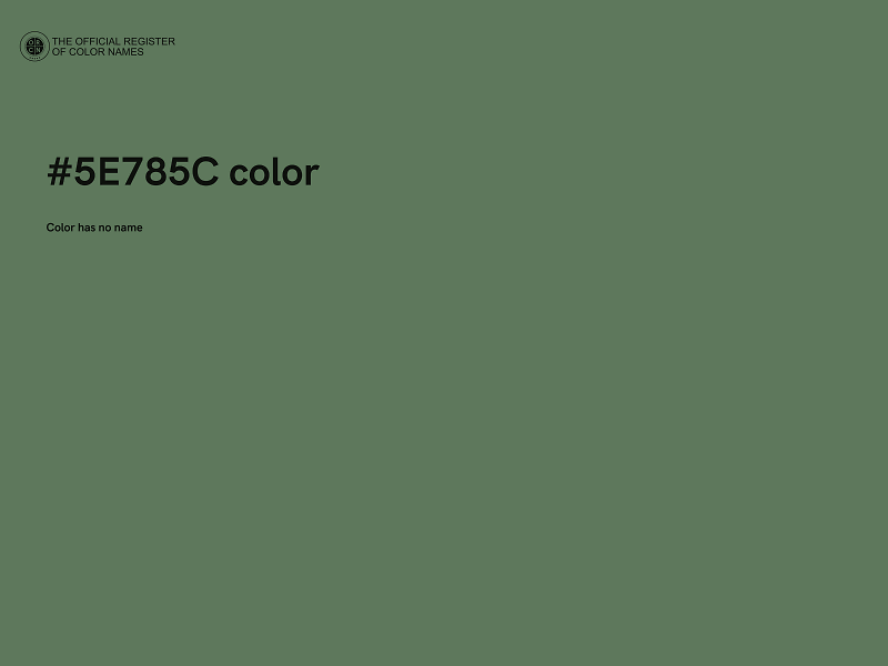 #5E785C color image