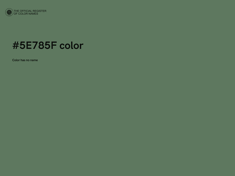 #5E785F color image