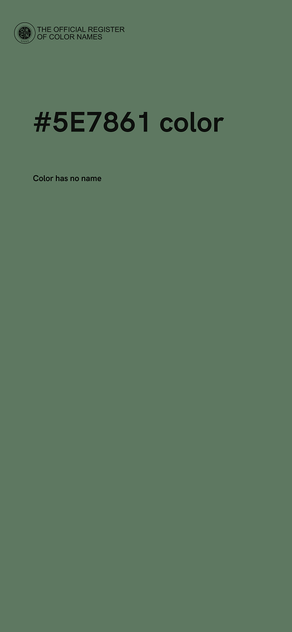 #5E7861 color image