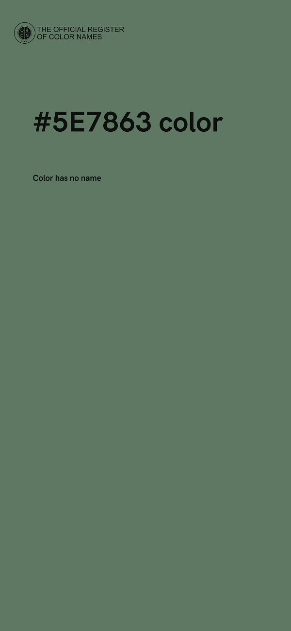 #5E7863 color image