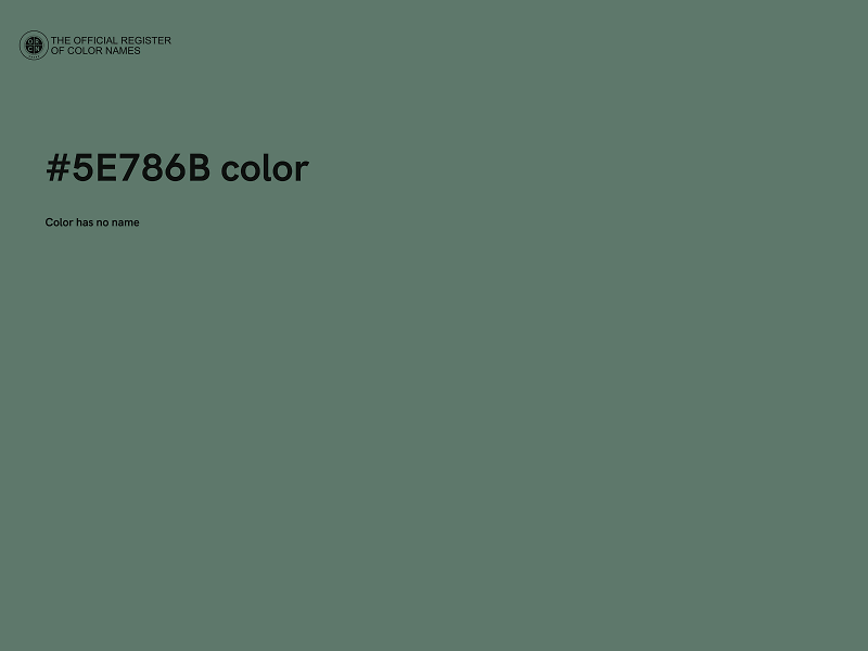 #5E786B color image