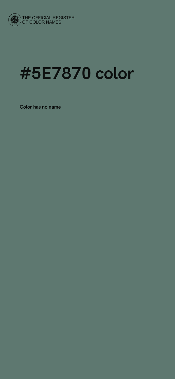 #5E7870 color image