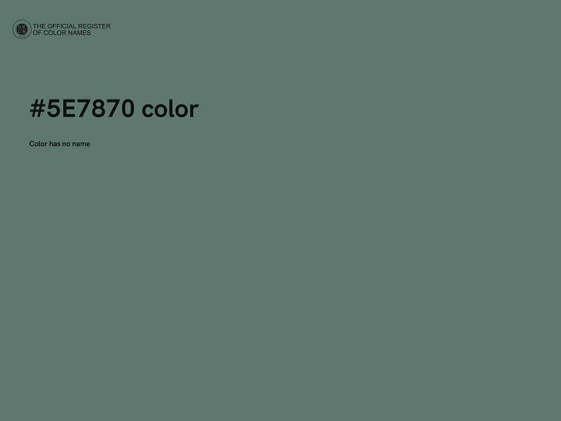#5E7870 color image
