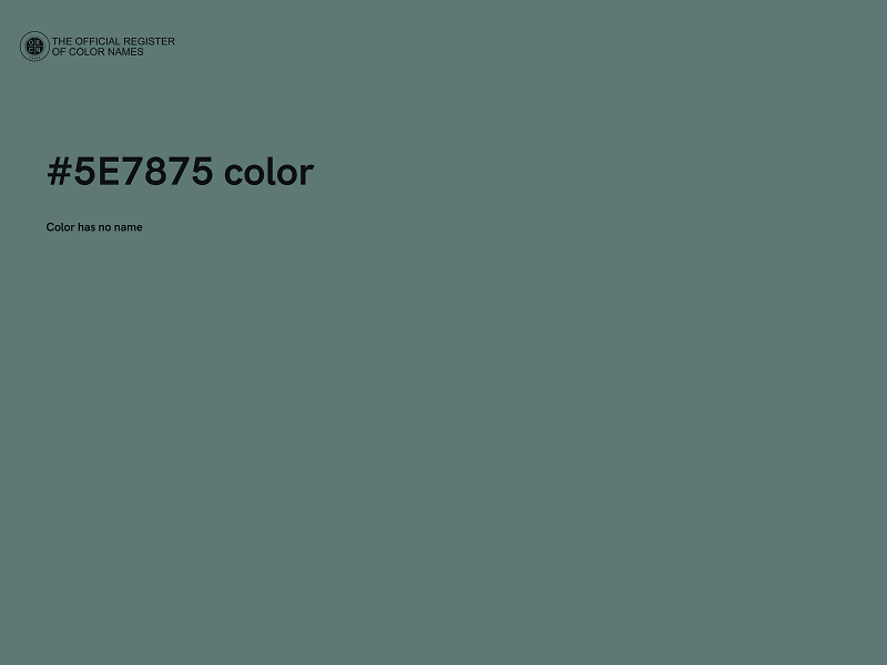 #5E7875 color image