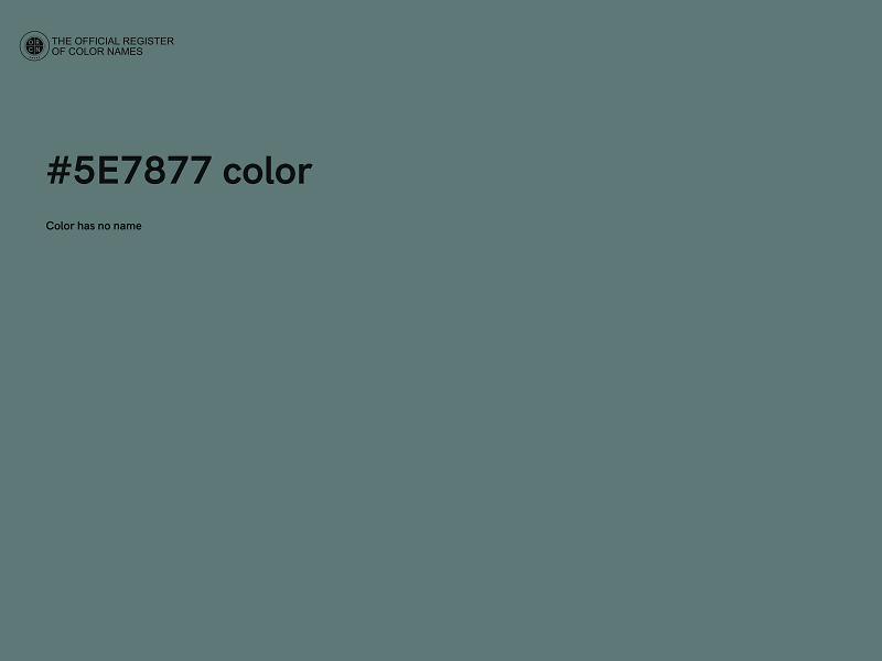 #5E7877 color image