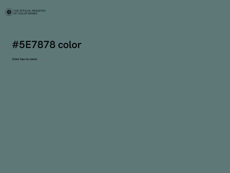 #5E7878 color image