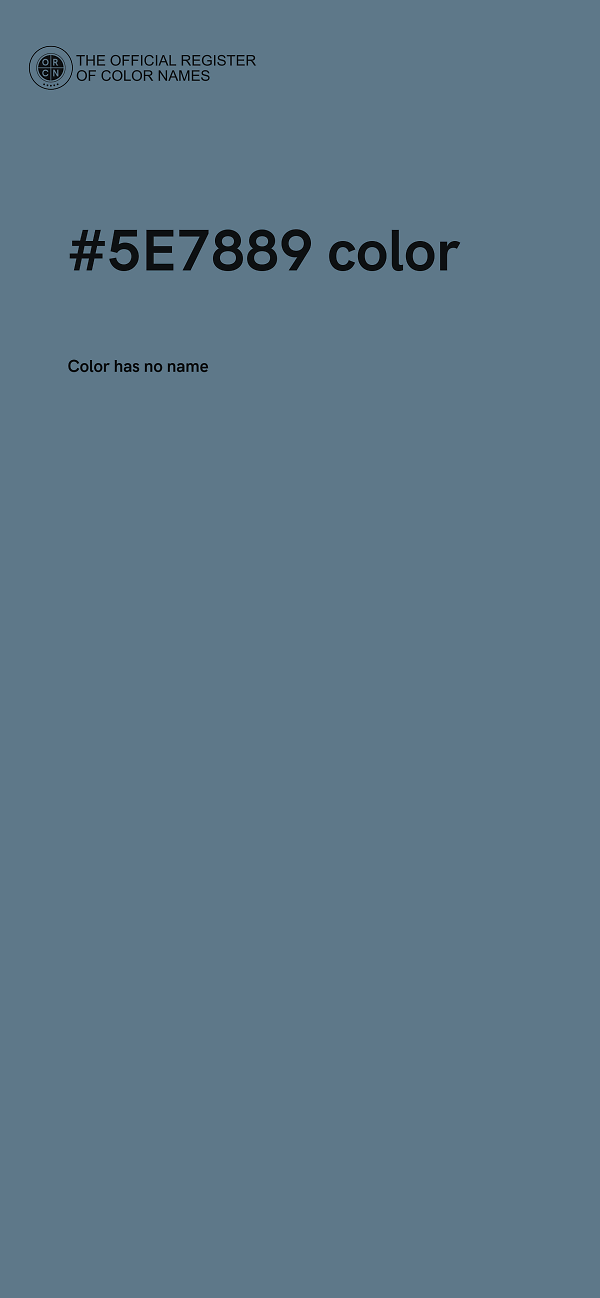 #5E7889 color image