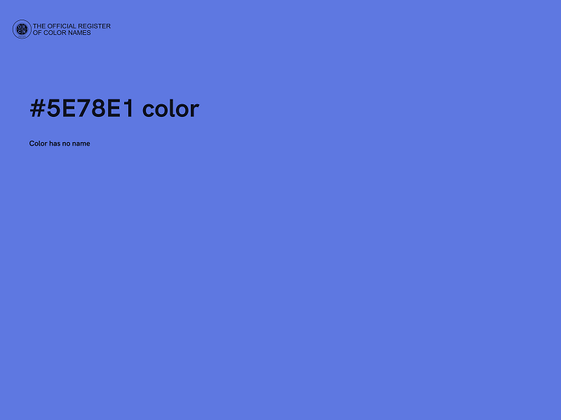 #5E78E1 color image