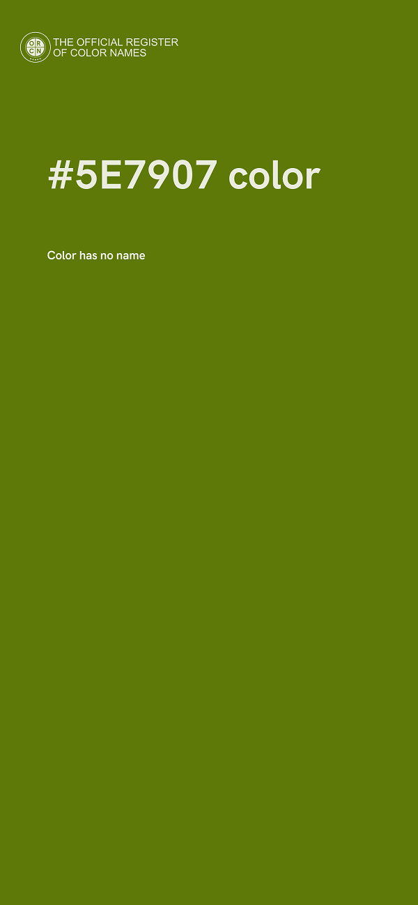 #5E7907 color image