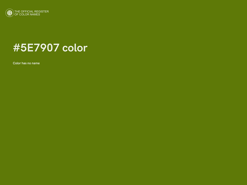 #5E7907 color image