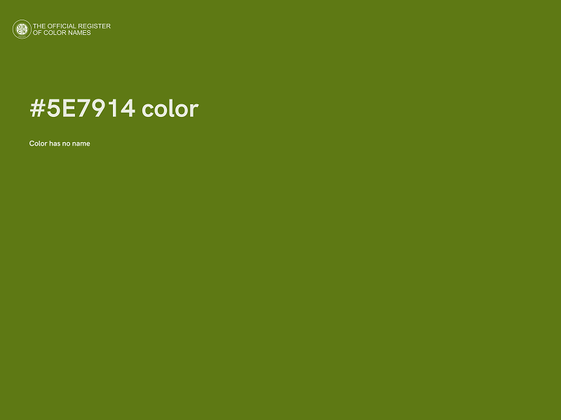 #5E7914 color image