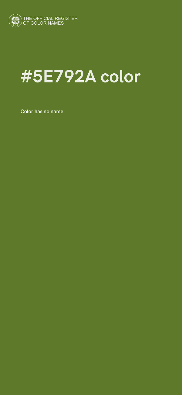 #5E792A color image