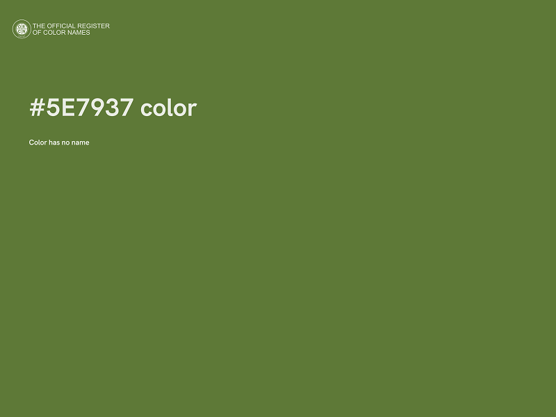 #5E7937 color image