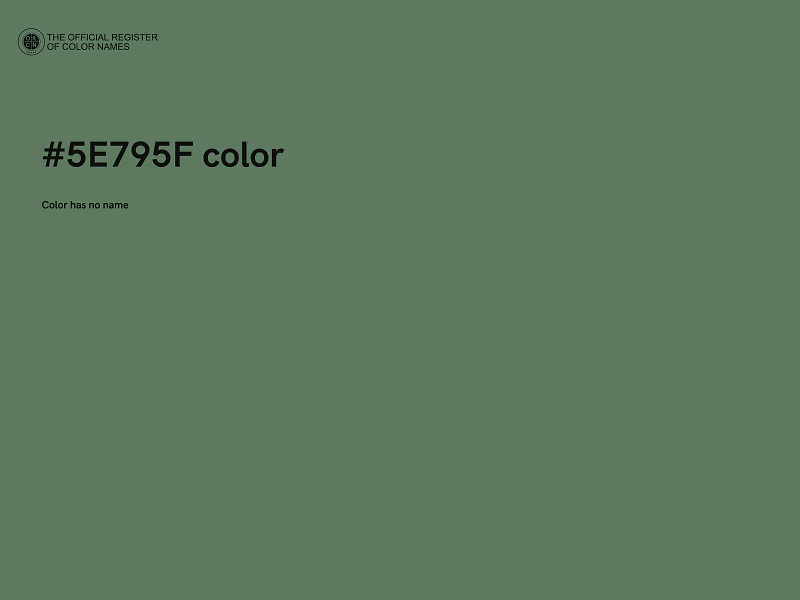 #5E795F color image