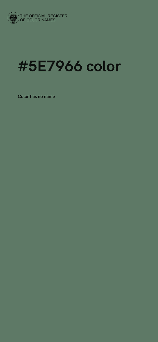 #5E7966 color image