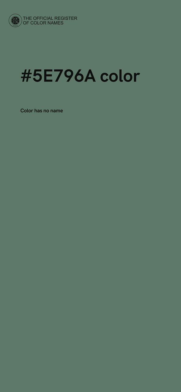 #5E796A color image