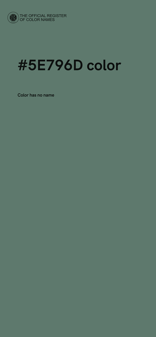 #5E796D color image