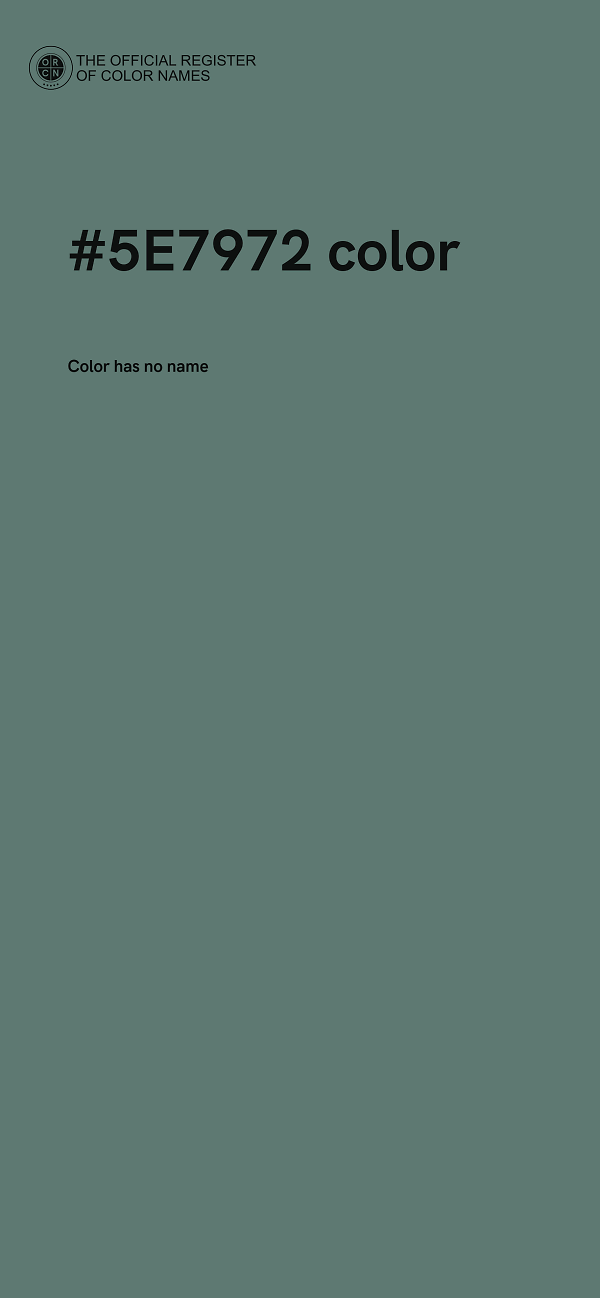 #5E7972 color image