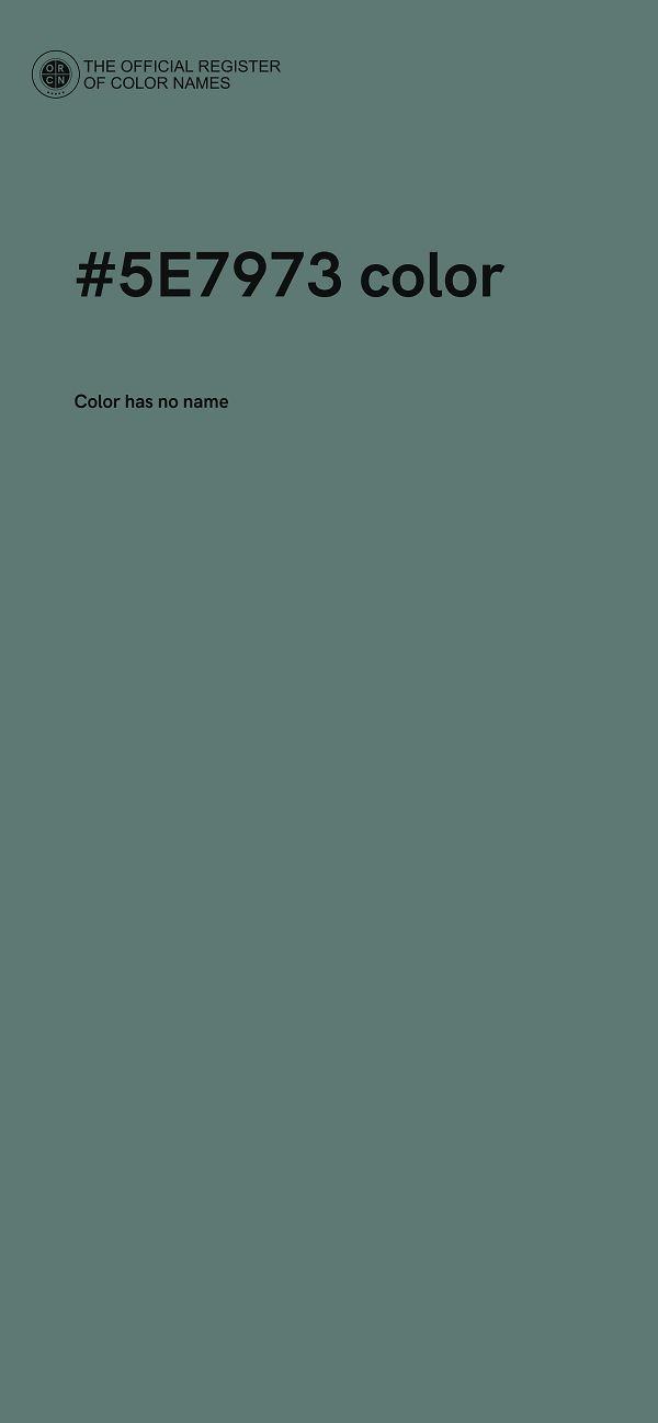 #5E7973 color image