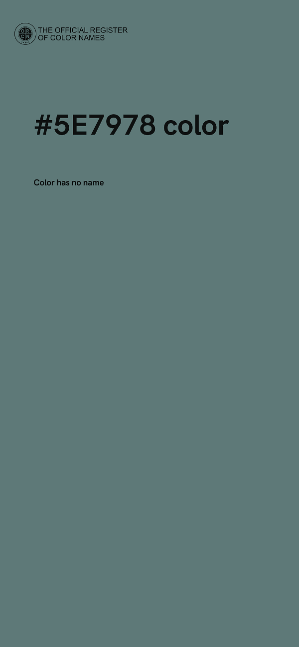 #5E7978 color image
