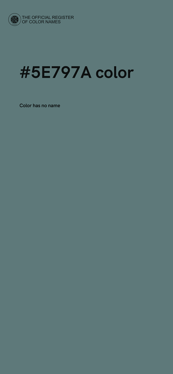 #5E797A color image