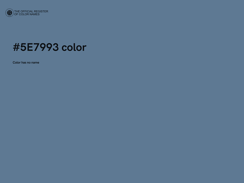 #5E7993 color image