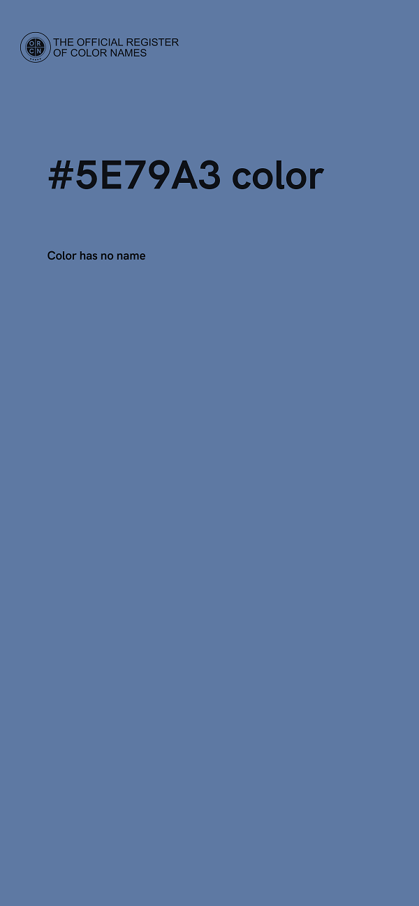 #5E79A3 color image
