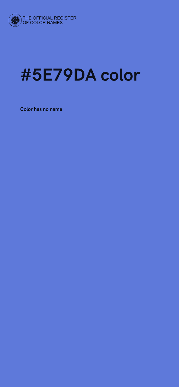 #5E79DA color image