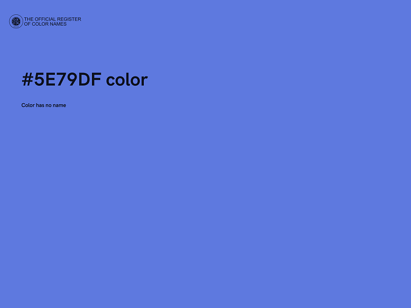 #5E79DF color image