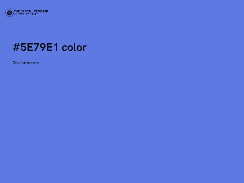 #5E79E1 color image