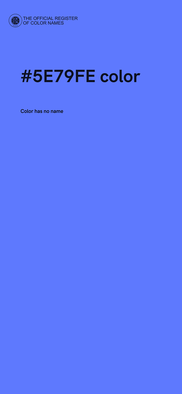 #5E79FE color image