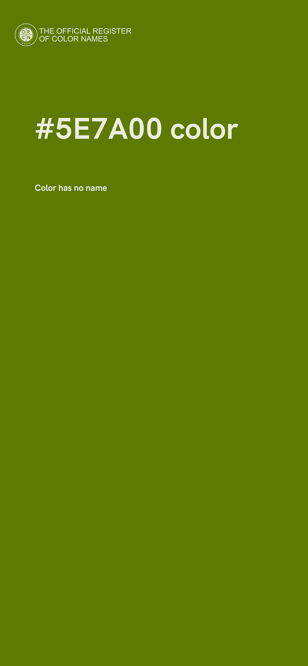 #5E7A00 color image