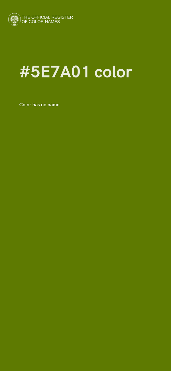#5E7A01 color image