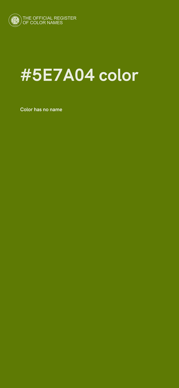 #5E7A04 color image
