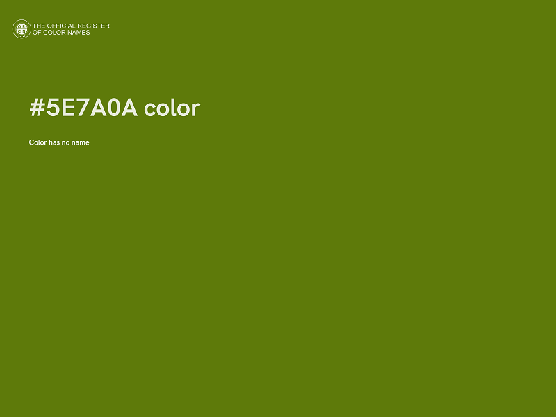 #5E7A0A color image