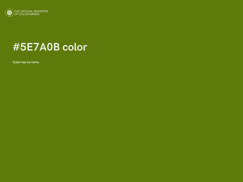 #5E7A0B color image