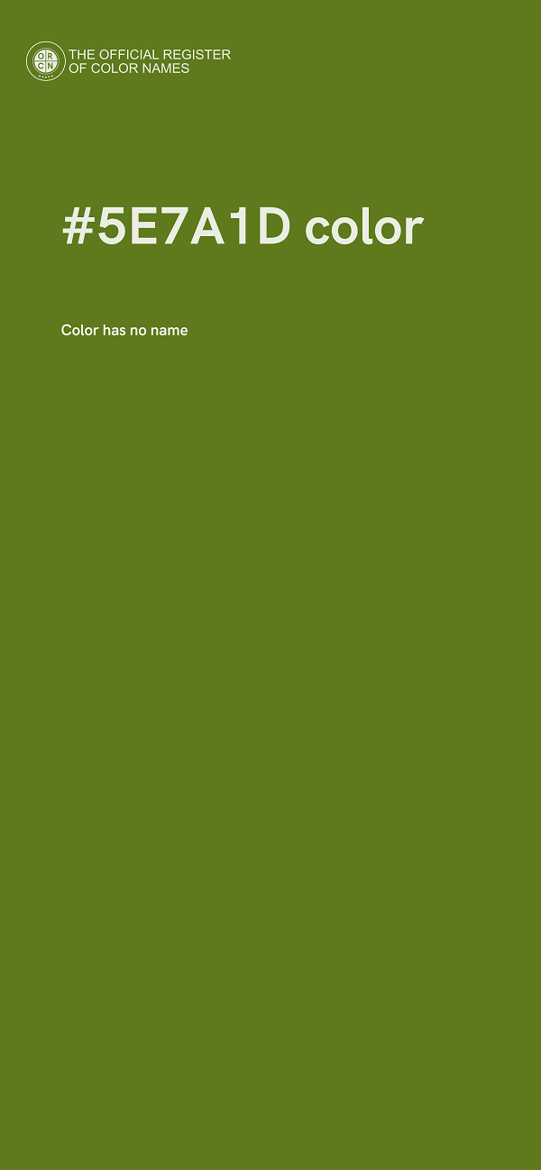 #5E7A1D color image