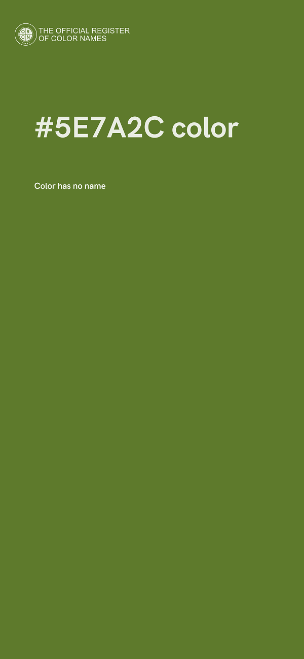 #5E7A2C color image