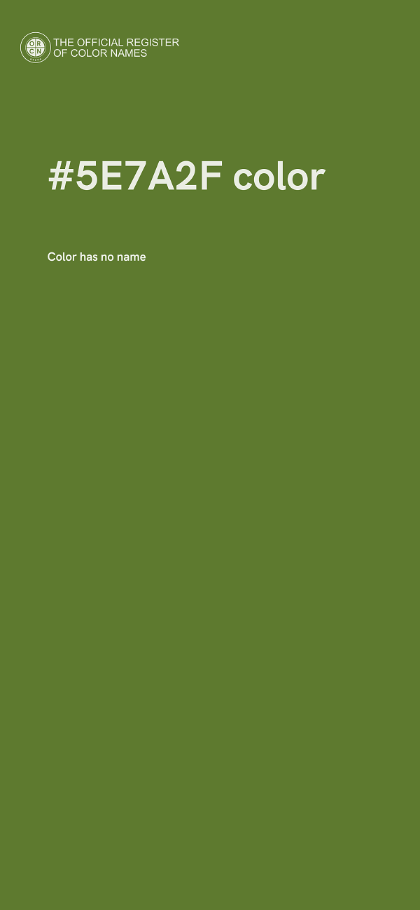 #5E7A2F color image