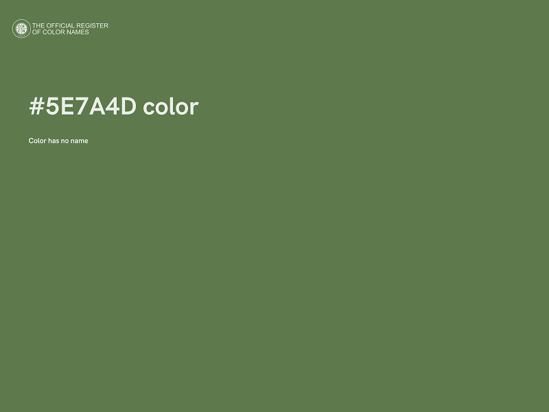 #5E7A4D color image