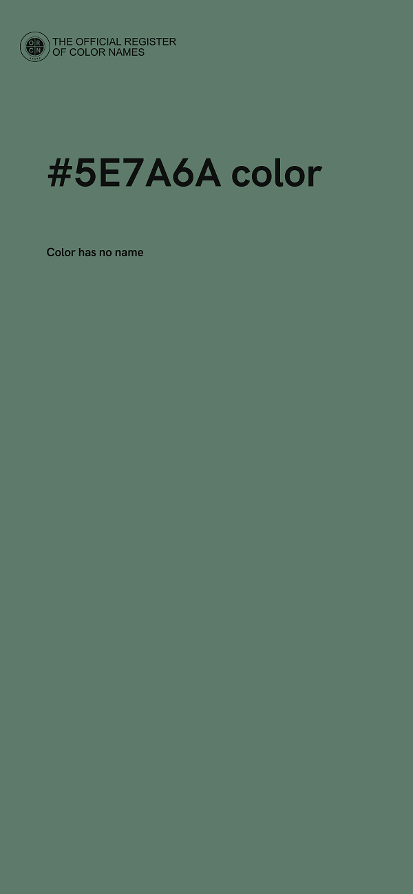 #5E7A6A color image