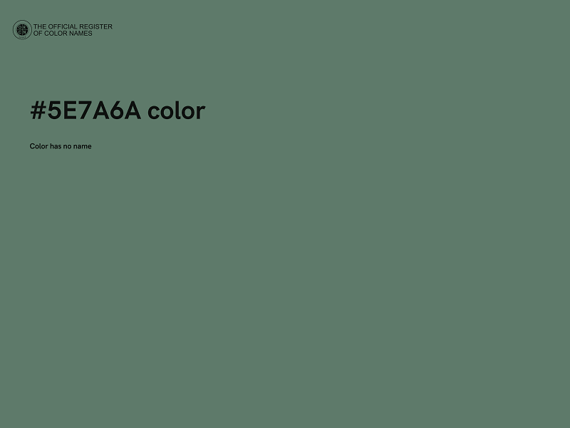 #5E7A6A color image