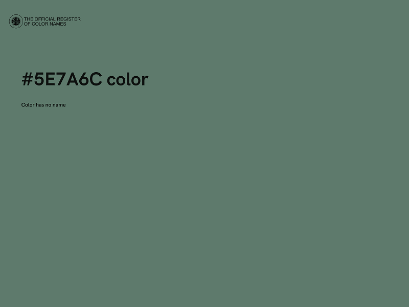 #5E7A6C color image