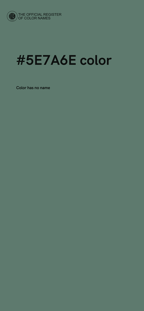 #5E7A6E color image