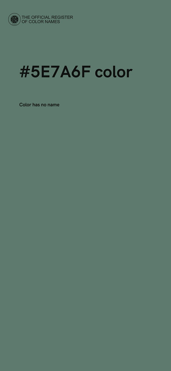 #5E7A6F color image