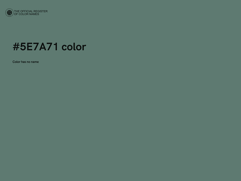 #5E7A71 color image