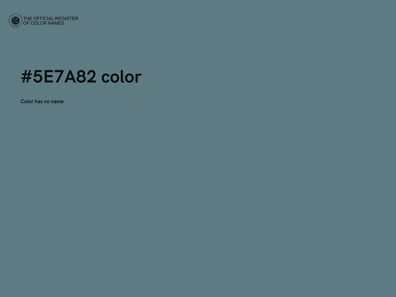 #5E7A82 color image